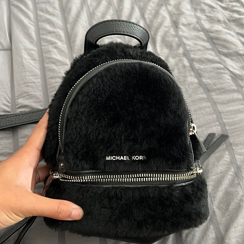 Micheal kors fur mini backpack